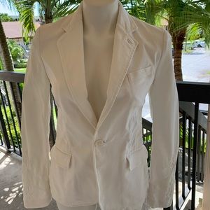 Ralph Lauren Black Label Denim White Jacket size 4